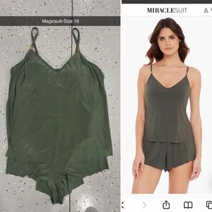 Miraclesuit Women's Sage Green Swimsuit